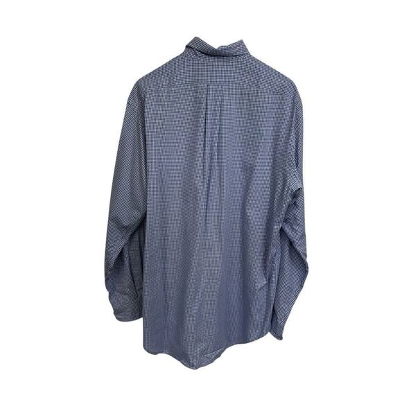 Ralph Lauren Yarmouth  Cotton Blue Plaid Preppy Long Sleeve Shirt, 15 1/2' - Picture 3 of 8